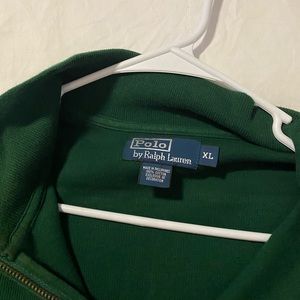 Green Ralph Lauren Half zip sweater